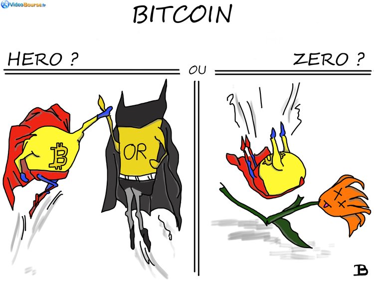 bitcoin-vs-tulipe.jpg (768.08 Kio) Consulté 14802 fois Bitcoin: Héros ou Zéro? - Dessin réalisé par Jade Boudon (contact: http://videobourse.fr/la-bourse.php ) pour http://VideoBourse.fr