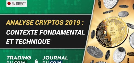 Live JournalduCoin / TradingduCoin : Cryptos en 2019 entre Contexte Fondamental et Technique