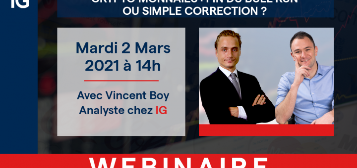 Bitcoin & Crypto Monnaies : Fin du Bull Run ou simple Correction ? @IG France , Vincent BOY